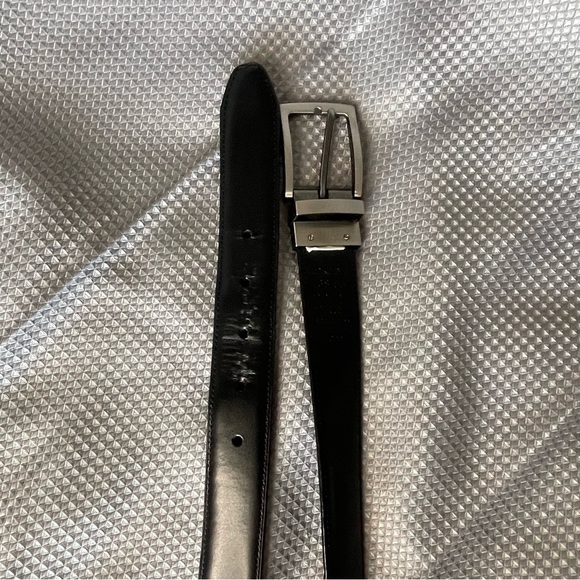 DOCKERS Men’s Brown Black Leather Reversible Double Sided Belt Size 38 95 - Picture 6 of 6